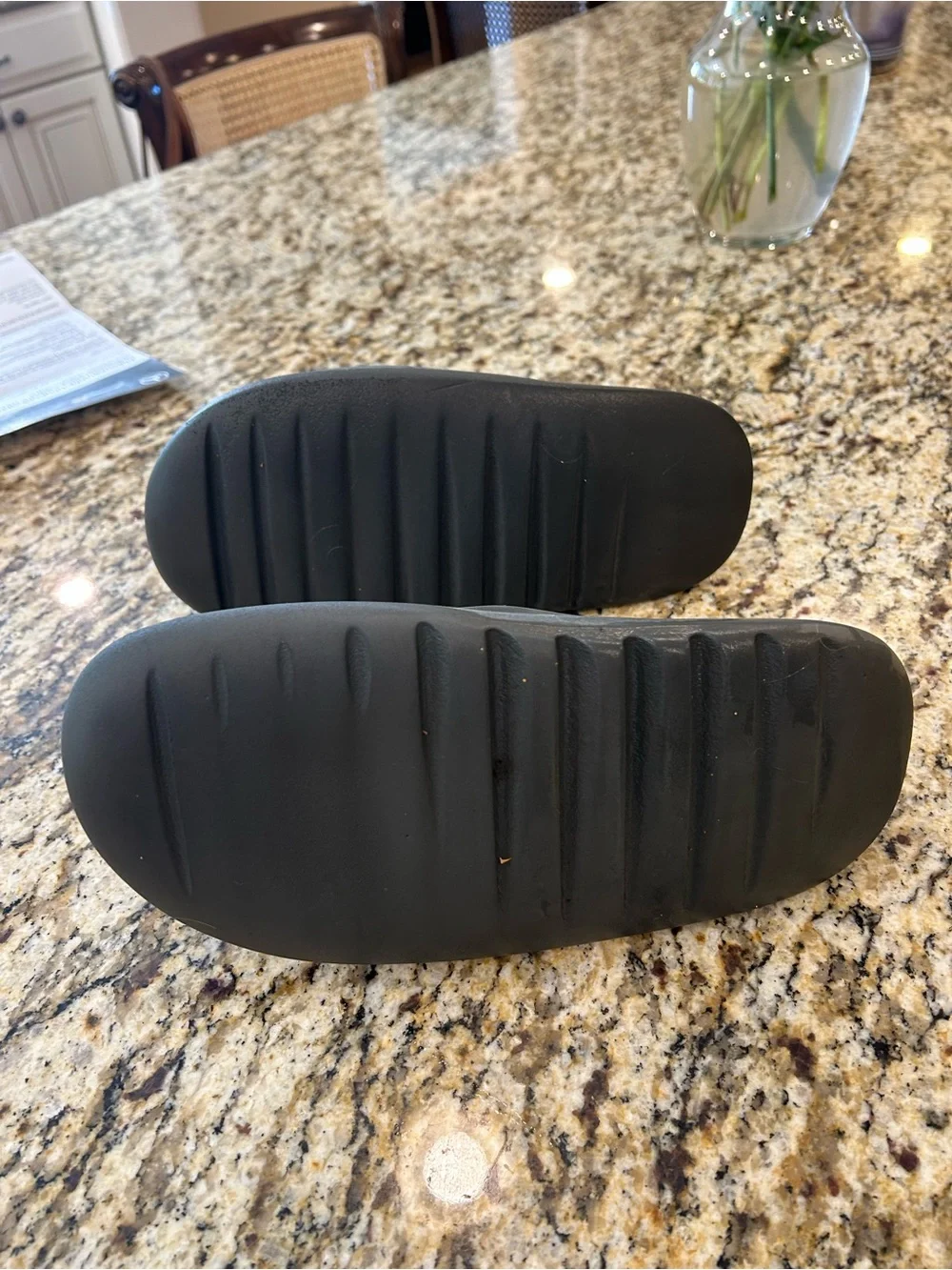 Yeezy Slide Sandals in Black